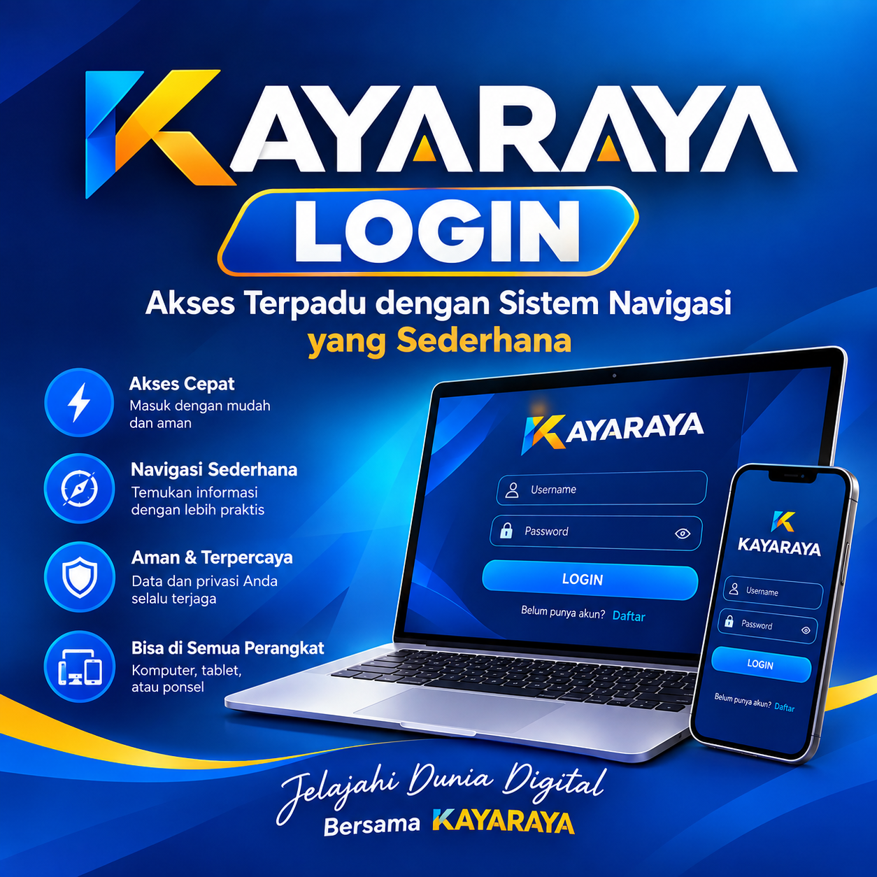 KAYARAYA LOGIN | Akses Terpadu dengan Sistem Navigasi yang Sederhana